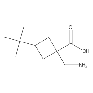 1-(Aminomethyl)-3-tert-butylcyclobutane-1-carboxylic acid Structure