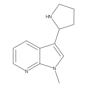 2-{1-methyl-1H-pyrrolo[2,3-b]pyridin-3-yl}pyrrolidine结构式