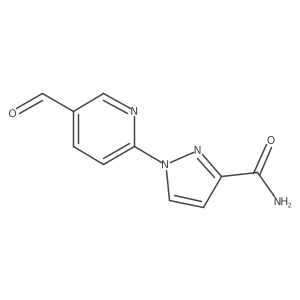 1-(5-Formylpyridin-2-yl)-1H-pyrazole-3-carboxamide Structure