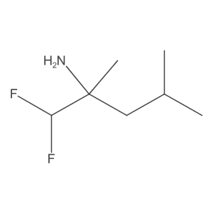 1,1-Difluoro-2,4-dimethylpentan-2-amine Structure
