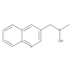 N-methyl-N-[(quinolin-3-yl)methyl]hydroxylamine结构式