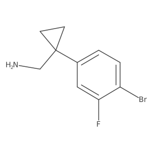 1-(4-Bromo-3-fluorophenyl)cyclopropanemethanamine Structure