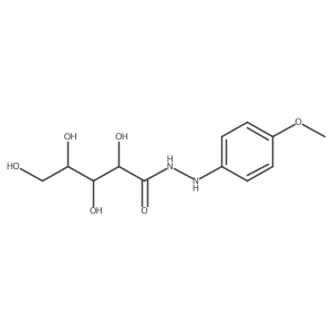 Arabinonic acid, 2-(p-methoxyphenyl)hydrazide, D- Structure
