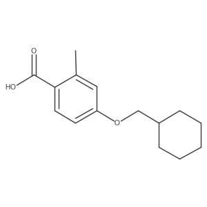 4-(Cyclohexylmethoxy)-2-methylbenzoic acid结构式
