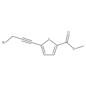Methyl 5-(3-bromoprop-1-yn-1-yl)thiophene-2-carboxylate Structure