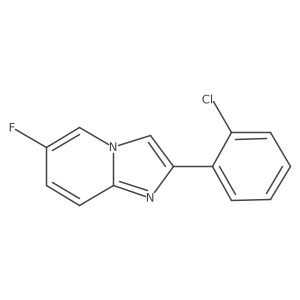 2-(2-Chlorophenyl)-6-fluoroimidazo[1,2-a]pyridine Structure