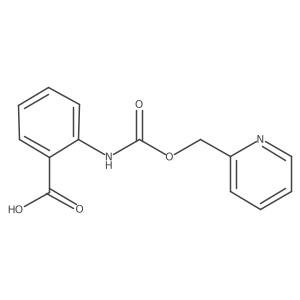 2-[[(2-Pyridinylmethoxy)carbonyl]amino]benzoic acid Structure