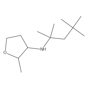 2-Methyl-N-(2,4,4-trimethylpentan-2-yl)oxolan-3-amine结构式