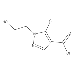 5-chloro-1-(2-hydroxyethyl)-1H-pyrazole-4-carboxylic acid Structure