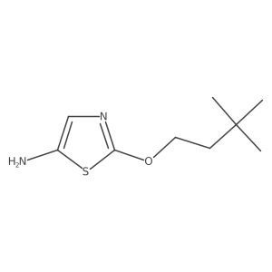 2-(3,3-Dimethylbutoxy)-1,3-thiazol-5-amine结构式