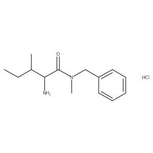 2-amino-N-benzyl-N,3-dimethylpentanamide hydrochloride Structure
