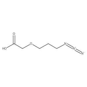 (3-Azidopropyl)oxyacetic Acid Structure