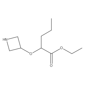 Ethyl 2-(azetidin-3-yloxy)pentanoate Structure