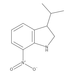 7-Nitro-3-(propan-2-yl)-2,3-dihydro-1H-indole Structure