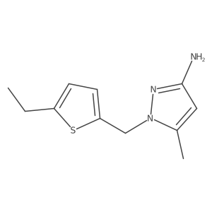 1-[(5-ethylthiophen-2-yl)methyl]-5-methyl-1H-pyrazol-3-amine Structure