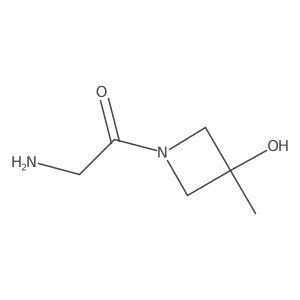 2-Amino-1-(3-hydroxy-3-methyl-1-azetidinyl)ethanone Structure