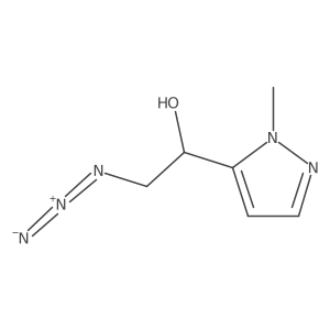 2-azido-1-(1-methyl-1H-pyrazol-5-yl)ethan-1-ol Structure