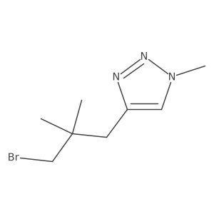4-(3-Bromo-2,2-dimethylpropyl)-1-methyl-1H-1,2,3-triazole Structure