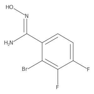 2-Bromo-3,4-difluoro-N'-hydroxybenzene-1-carboximidamide结构式