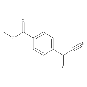 Methyl 4-(chloro(cyano)methyl)benzoate Structure
