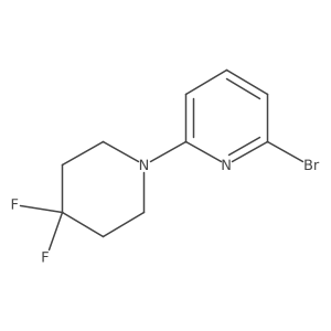 2-Bromo-6-(4,4-difluoropiperidin-1-yl)pyridine结构式