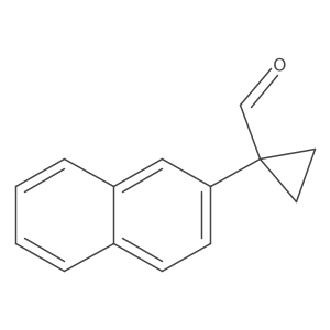 1-(Naphthalen-2-yl)cyclopropane-1-carbaldehyde结构式