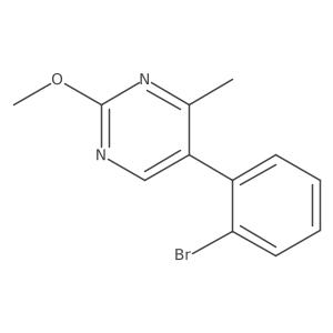 5-(2-bromophenyl)-2-methoxy-4-methylPyrimidine Structure