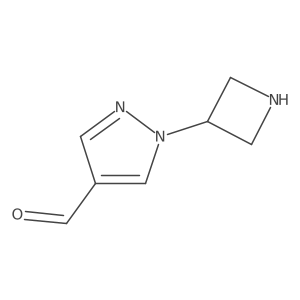 1-(azetidin-3-yl)-1H-pyrazole-4-carbaldehyde结构式