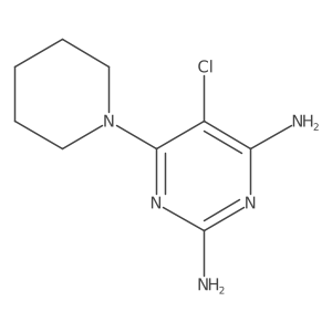 5-Chloro-6-(piperidin-1-yl)pyrimidine-2,4-diamine Structure
