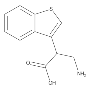 3-Amino-2-(1-benzothiophen-3-yl)propanoic acid Structure