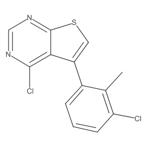4-Chloro-5-(3-chloro-2-methyl-phenyl)thieno[2,3-d]pyrimidine Structure