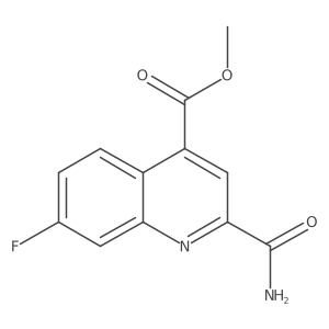 Methyl 2-carbamoyl-7-fluoroquinoline-4-carboxylate Structure