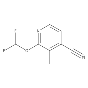 2-(Difluoromethoxy)-3-methylisonicotinonitrile Structure