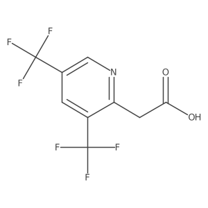 2-(3,5-Bis(trifluoromethyl)pyridin-2-yl)acetic acid结构式