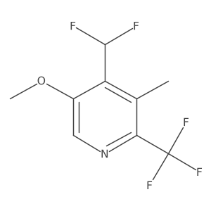 4-(Difluoromethyl)-5-methoxy-3-methyl-2-(trifluoromethyl)pyridine Structure