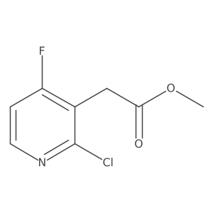 Methyl 2-(2-chloro-4-fluoropyridin-3-yl)acetate结构式