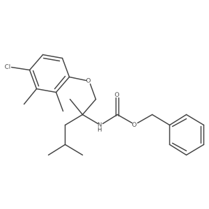 Benzyl (1-(4-chloro-2,3-dimethylphenoxy)-2,4-dimethylpentan-2-yl)carbamate Structure
