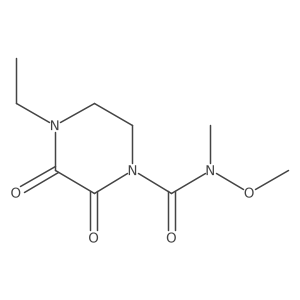 4-ethyl-N-methoxy-N-methyl-2,3-dioxopiperazine-1-carboxamide Structure