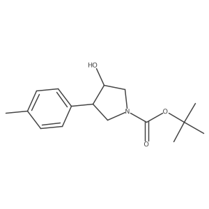 Tert-butyl 3-hydroxy-4-(4-methylphenyl)pyrrolidine-1-carboxylate Structure