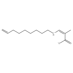 2-Methyl-2,3,12-tridecatrienoic acid结构式