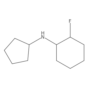 (1R,2R)-N-cyclopentyl-2-fluorocyclohexan-1-amine结构式
