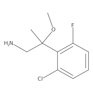 2-(2-Chloro-6-fluorophenyl)-2-methoxypropan-1-amine结构式
