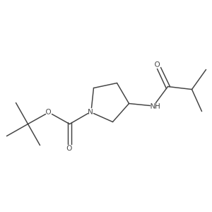 Tert-butyl (r)-3-isobutyramidopyrrolidine-1-carboxylate Structure