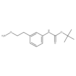 tert-butyl N-{3-[2-(aminooxy)ethyl]phenyl}carbamate Structure
