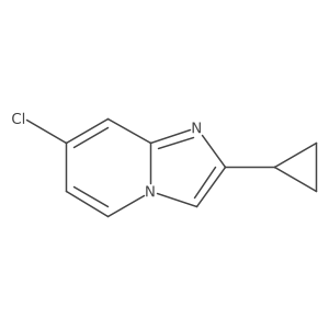 7-Chloro-2-cyclopropylimidazo[1,2-a]pyridine结构式