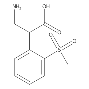 3-Amino-2-(2-methanesulfonylphenyl)propanoic acid结构式