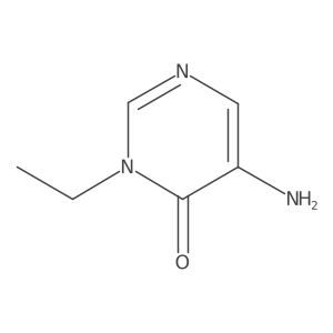 5-Amino-3-ethyl-3,4-dihydropyrimidin-4-one结构式