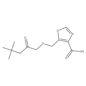 5-{[2-(Tert-butoxy)-2-oxoethoxy]methyl}-1,3-oxazole-4-carboxylic acid Structure
