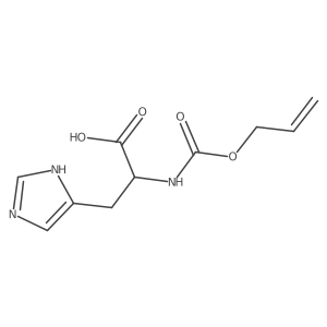 (2R)-3-(1H-imidazol-4-yl)-2-{[(prop-2-en-1-yloxy)carbonyl]amino}propanoic acid Structure