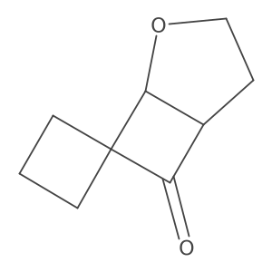 (1S,5R)-Spiro[2-oxabicyclo[3.2.0]heptane-7,1'-cyclobutane]-6-one Structure